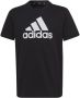 Adidas Sportswear T-shirt zwart wit Katoen Ronde hals Logo 152 - Thumbnail 3