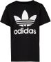 Adidas Originals unisex Adicolor T-shirt zwart wit Katoen Ronde hals 128 - Thumbnail 1