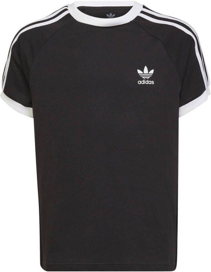 Adidas Originals T-shirt met logo zwart wit Katoen Ronde hals 152