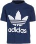 Adidas Originals Adicolor T-shirt donkerblauw wit Katoen Ronde hals 104 - Thumbnail 1