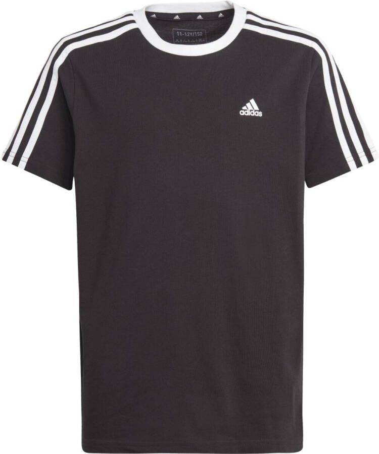 Adidas Sportswear T-shirt met logo zwart wit Katoen Ronde hals 140
