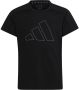 Adidas Sportswear T-shirt met logo zwart wit Sport t-shirt Meisjes Polyester Ronde hals 128 - Thumbnail 2