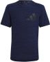 Adidas Sportswear sport T-shirt donkerblauiw zwart Blauw Polyester Ronde hals 116 - Thumbnail 1