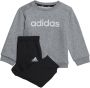 Adidas Sportswear joggingpak grijs melange zwart Katoen Ronde hals 74 - Thumbnail 1