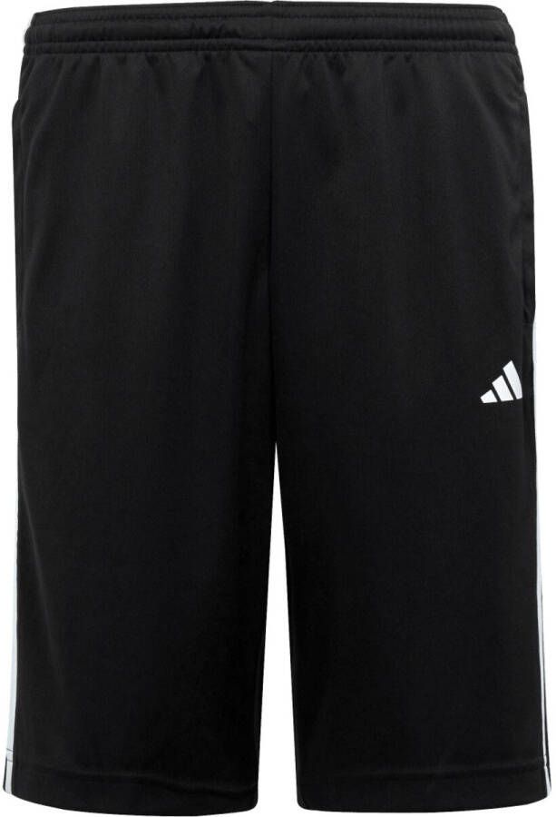 Adidas Sportswear regular fit short met logo zwart wit Korte broek Jongens Polyester 128