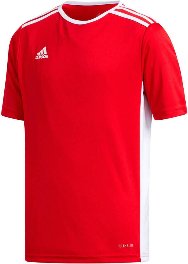 Adidas Perfor ce junior voetbalshirt rood Sport t-shirt Polyester Ronde hals 116