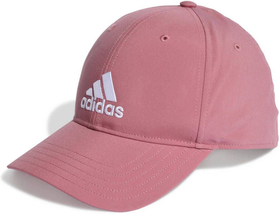 Adidas Lichtgewicht geborduurde pet Pink Unisex