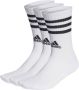 Adidas Perfor ce sportsokken set van 3 wit zwart Katoen 43-45 - Thumbnail 1