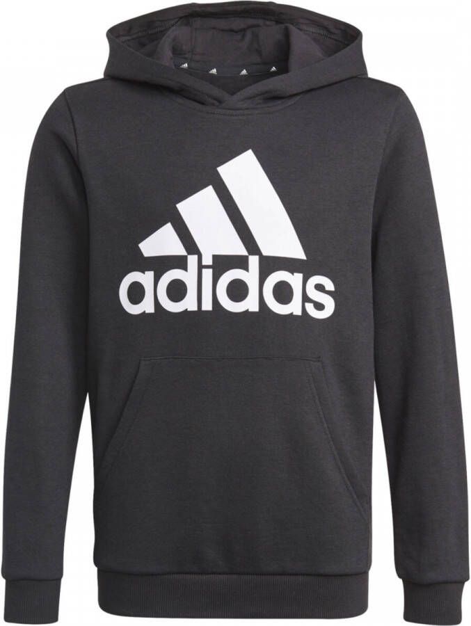 Adidas Performance sporthoodie zwart wit Sportsweater Jongens Meisjes Katoen Capuchon 128