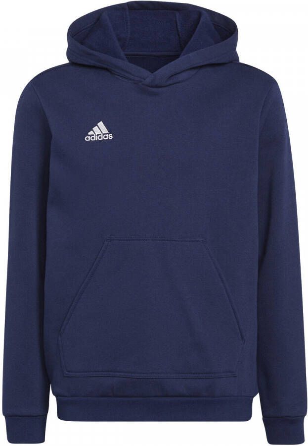Adidas Perfor ce Junior sporthoodie donkerblauw Sportsweater Katoen Capuchon 128
