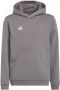 Adidas Perfor ce Junior sporthoodie zwart Sportsweater Grijs Katoen Capuchon 116 - Thumbnail 1