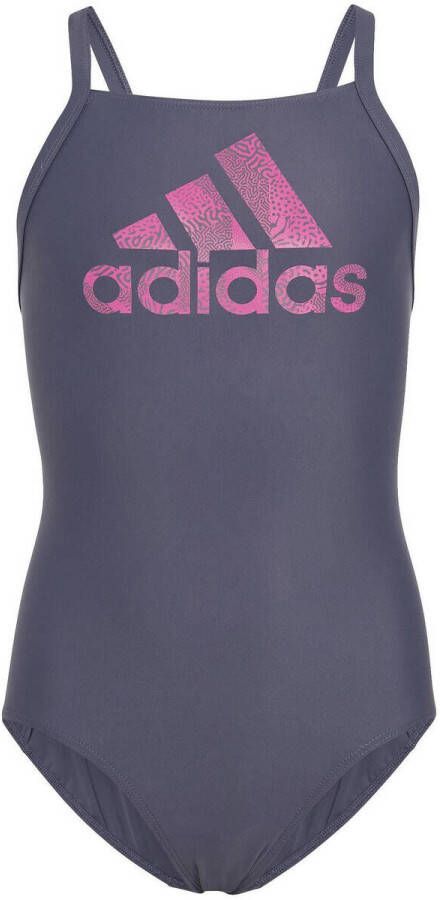 Adidas Performance Infinitex sportbadpak donkerblauw roze
