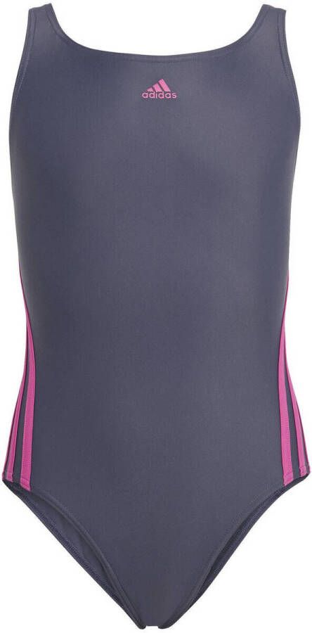 Adidas Performance Infinitex sportbadpak donkerblauw roze Meisjes Gerecycled polyamide 128