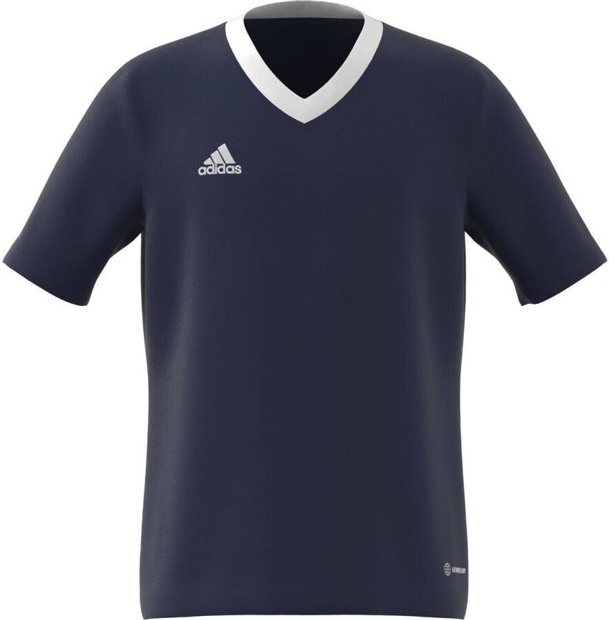 Adidas Perfor ce junior voetbalshirt donkerblauw Sport t-shirt Gerecycled polyester Ronde hals 116