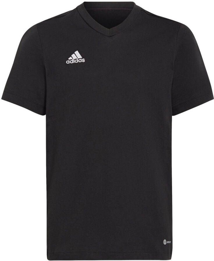 Adidas Perfor ce junior voetbalshirt zwart Sport t-shirt Katoen V-hals 128