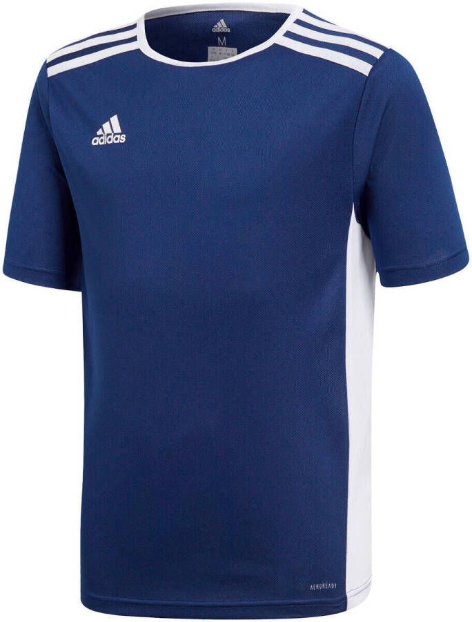 Adidas Perfor ce Junior voetbalshirt donkerblauw Sport t-shirt Polyester Ronde hals 176