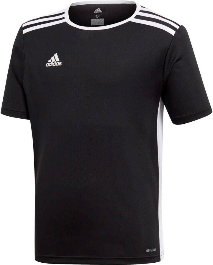 Adidas Perfor ce junior voetbalshirt zwart Sport t-shirt Polyester Ronde hals 128