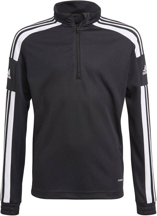 Adidas Perfor ce Squadra 21 voetbalsweater zwart wit Sportsweater Polyester Opstaande kraag 116