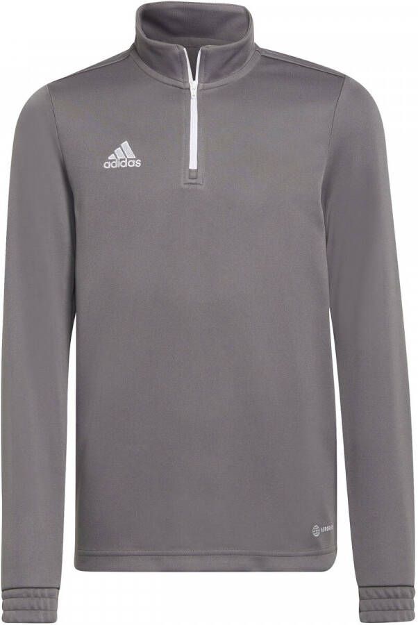 Adidas Perfor ce junior voetbalshirt grijs Sport t-shirt Polyester Opstaande kraag 152