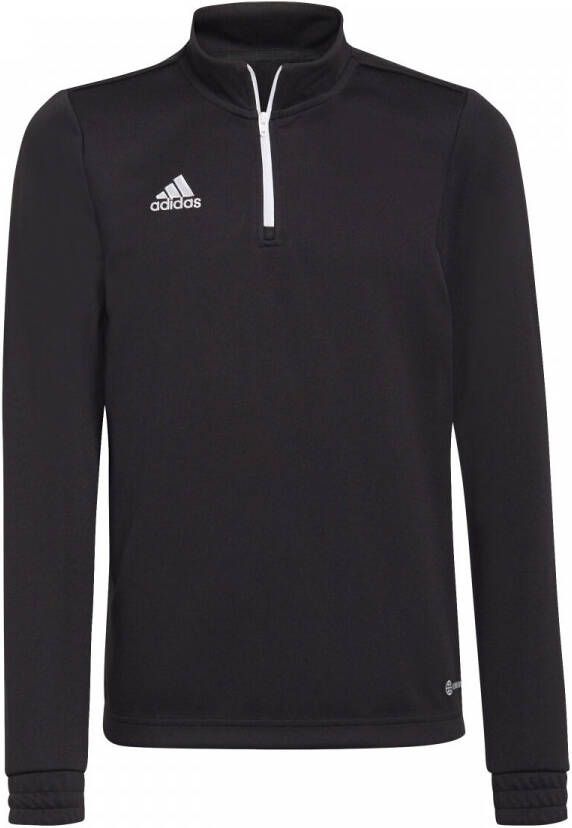 Adidas Performance junior voetbalshirt zwart Sport t-shirt Jongens Gerecycled polyester Opstaande kraag 152