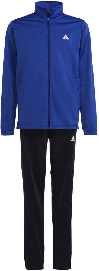 Adidas Sportswear trainingspak blauw zwart Polyester Opstaande kraag 152