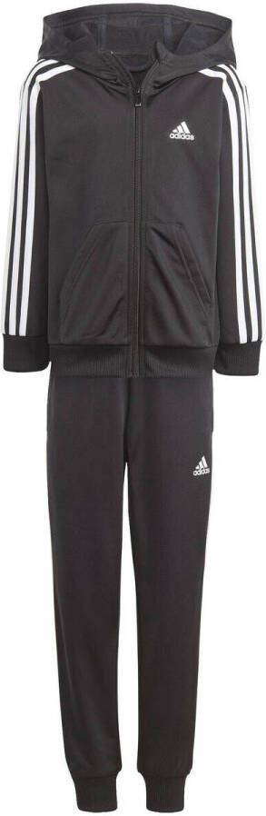 Adidas Sportswear trainingspak zwart wit Joggingpak Polyester Capuchon 128