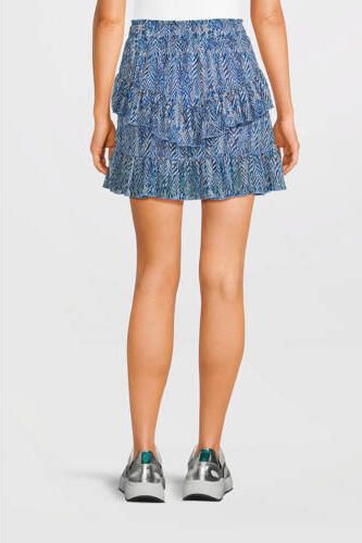 AI&KO rok met dierenprint blauw Meisjes Polyester Dierenprint 140