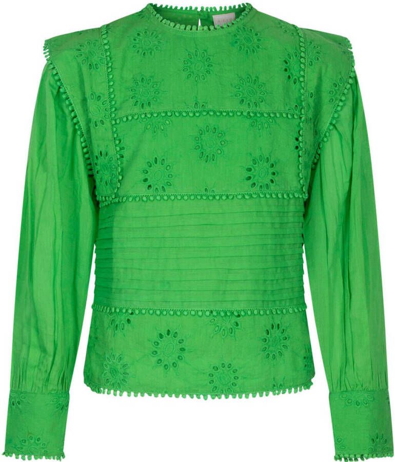 AI&KO gebloemde top Greta paars Meisjes Katoen Ronde hals Bloemen 164 - Foto 5