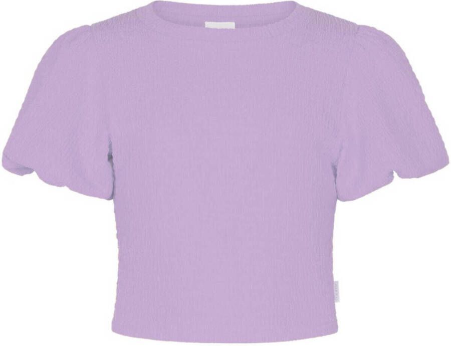 AI&KO top Adelle paars Meisjes Polyester Ronde hals Effen 176