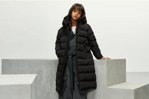 Airforce gewatteerde winterjas Grace lichtgrijs Meisjes Polyester Capuchon 140 - Foto 2