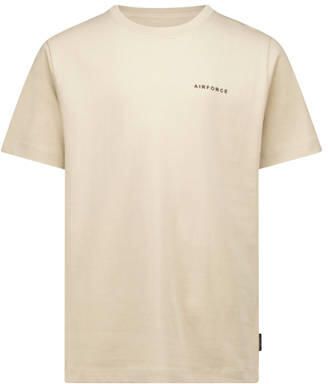 Airforce T-shirt Beige Jongens Katoen Ronde hals Effen - Foto 2