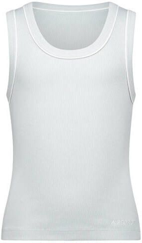 Airforce tanktop lichtgrijs Meisjes Katoen Ronde hals Effen - Foto 2
