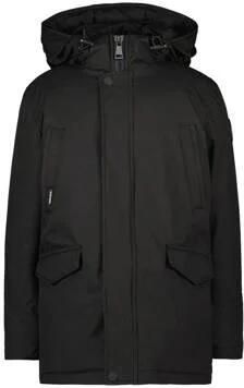 Airforce winterjas zwart Jongens Polyester Capuchon Effen