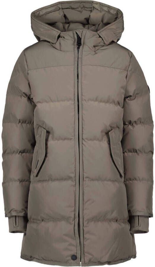 Airforce Beige Gewatteerde Jas Frg0623