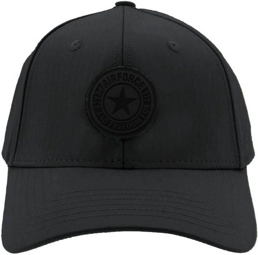 Airforce Pet Zwart Polyester Logo one size