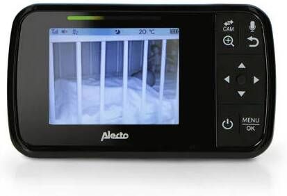 Alecto DVM135BK Babyfoon met camera 3 5' Kleurenscherm Zwart