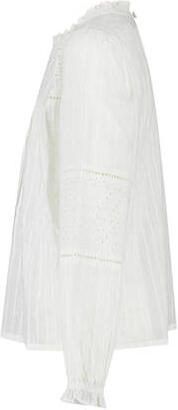 America Today blouse wit Meisjes Katoen Ronde hals Effen 122 128 - Foto 3