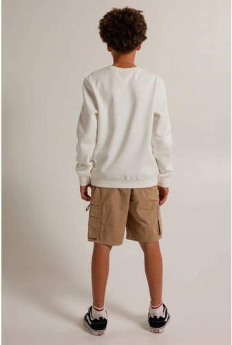 America Today cargo short lichtkaki Korte broek Groen Jongens Katoen Effen 158 164 - Foto 2