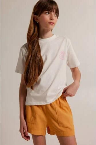 America Today casual short geel Korte broek Meisjes Linnen Effen 158 164 - Foto 2