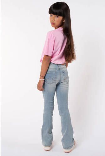 America Today flared jeans Emily Flare Jr light used Blauw Meisjes Stretchdenim 146 152 - Foto 4