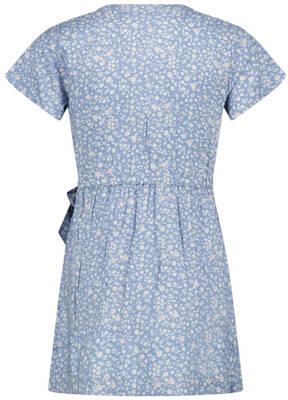 America Today gebloemde jurk blauw Meisjes Viscose V-hals Bloemen 122 128