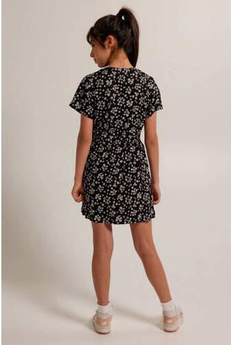 America Today gebloemde jurk zwart Meisjes Viscose V-hals Bloemen 122 128 - Foto 2