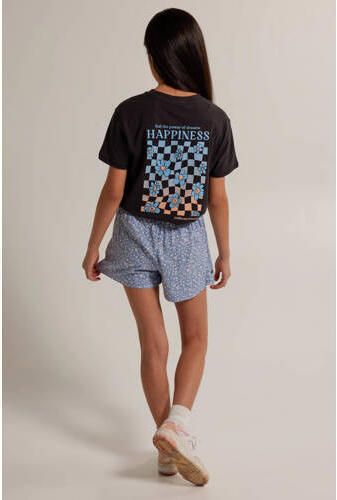 America Today gebloemde skort lichtblauw Rok Meisjes Viscose Bloemen 146 152