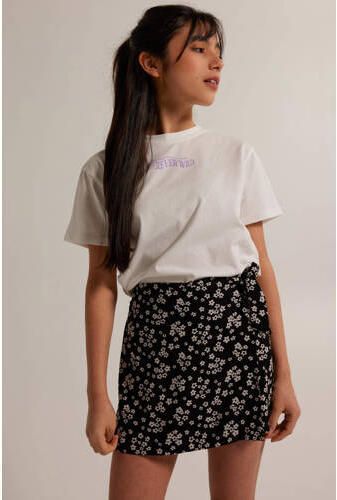 America Today gebloemde skort zwart wit Rok Meisjes Viscose Bloemen 146 152