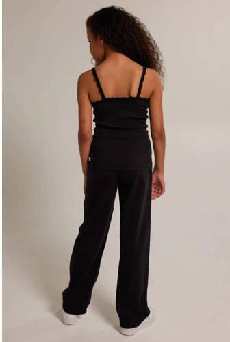 America Today gemêleerde wide leg joggingbroek Zwart Meisjes Sweat Melée 122 128 - Foto 2