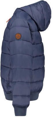 America Today gewatteerde tussenjas blauw Jongens Polyester Capuchon Effen 122 128
