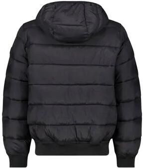 America Today gewatteerde tussenjas zwart Jongens Polyester Capuchon Effen 122 128