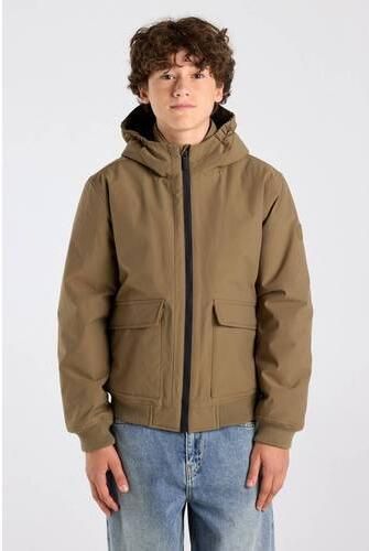 America Today gewatteerde winterjas beige Jongens Polyester Capuchon - Foto 4