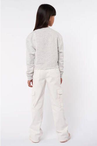 America Today high waist flared jeans Pilar JR offwhite Wit Meisjes Stretchdenim 122 128 - Foto 3