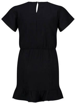 America Today jurk zwart Meisjes Polyester V-hals Effen 122 128 - Foto 3